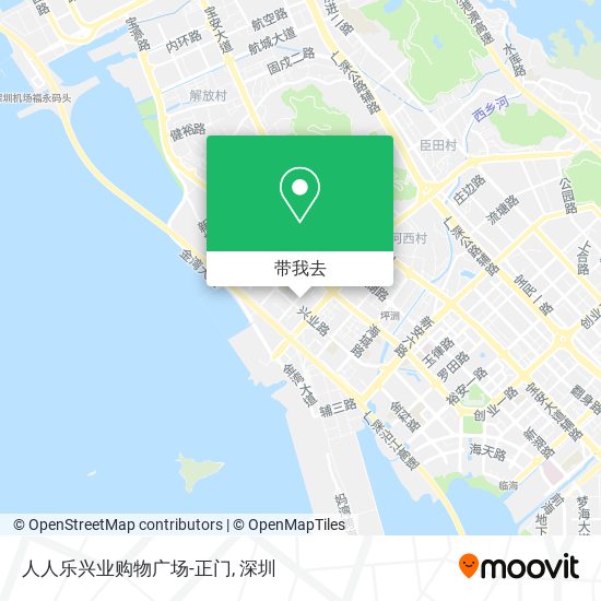 人人乐兴业购物广场-正门地图