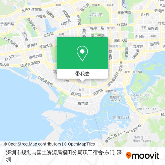 深圳市规划与国土资源局福田分局职工宿舍-东门地图