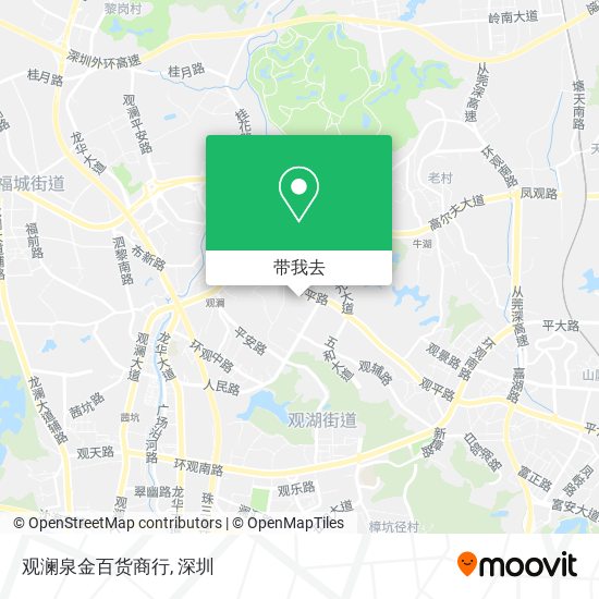 观澜泉金百货商行地图