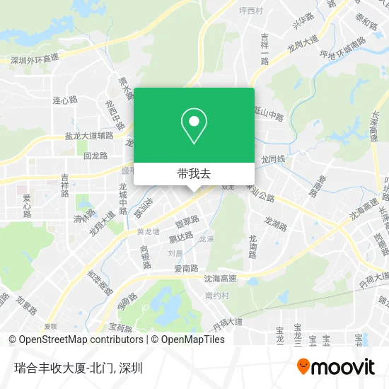 瑞合丰收大厦-北门地图