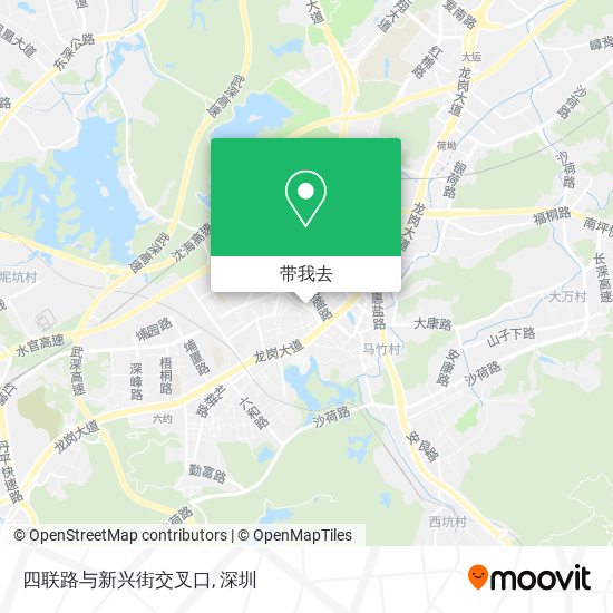 四联路与新兴街交叉口地图