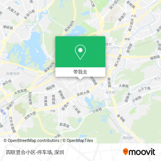 四联贤合小区-停车场地图