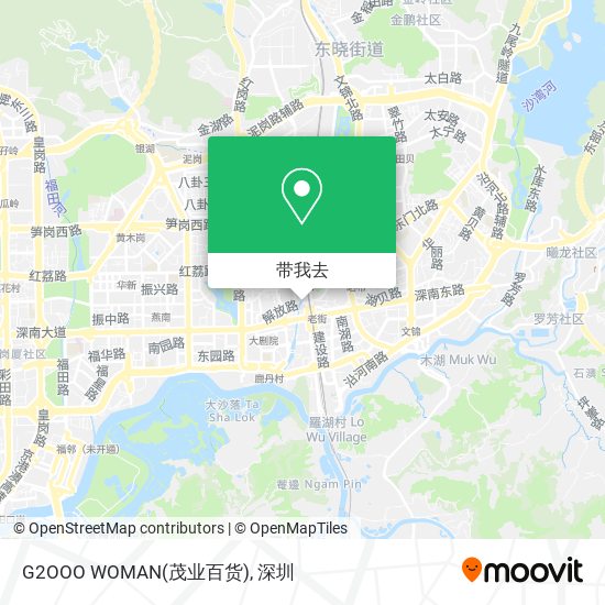 G2OOO WOMAN(茂业百货)地图