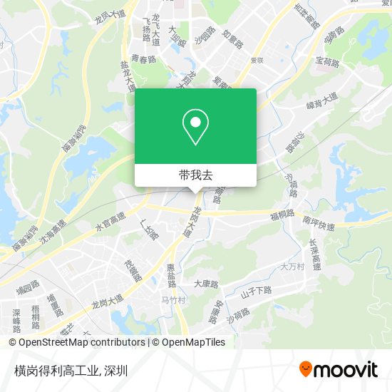橫岗得利高工业地图