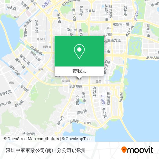 深圳中家家政公司(南山分公司)地图