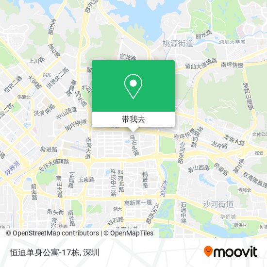 恒迪单身公寓-17栋地图