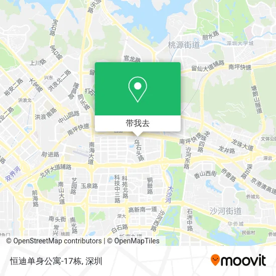 恒迪单身公寓-17栋地图