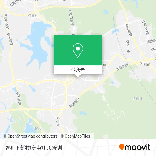 罗租下新村(东南1门)地图