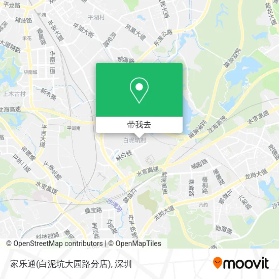 家乐通(白泥坑大园路分店)地图