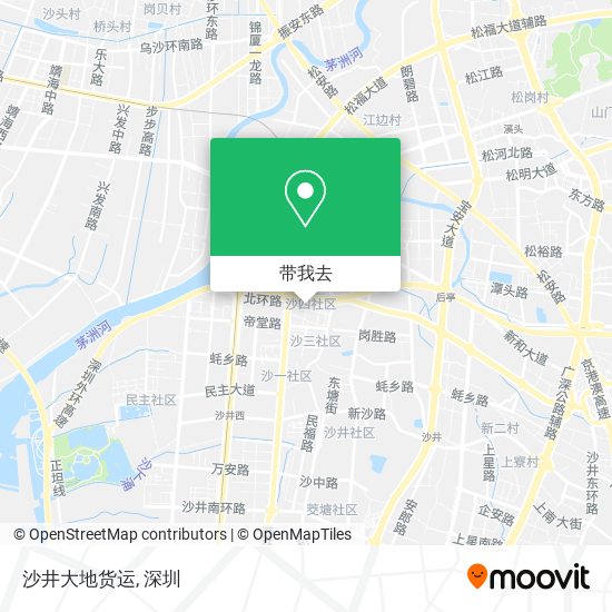沙井大地货运地图