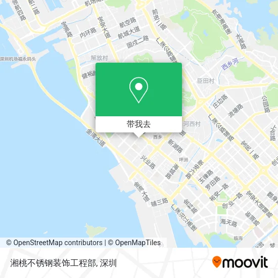 湘桃不锈钢装饰工程部地图