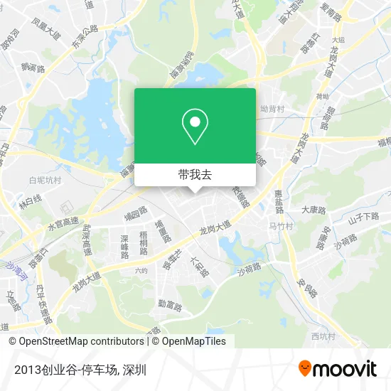 2013创业谷-停车场地图