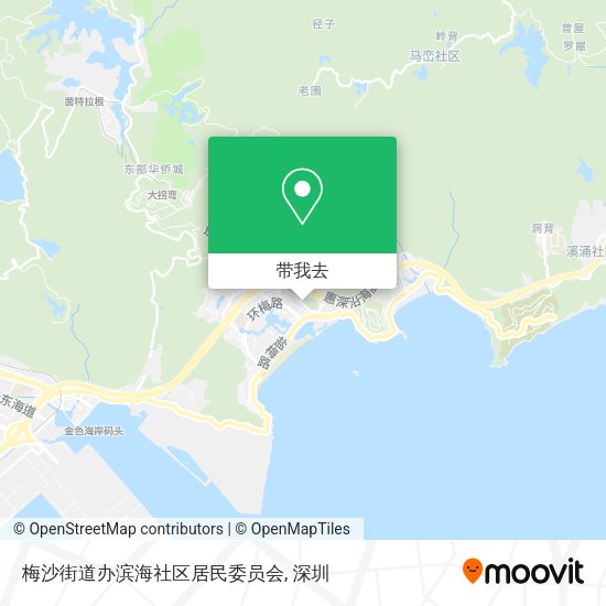 梅沙街道办滨海社区居民委员会地图