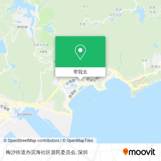 梅沙街道办滨海社区居民委员会地图