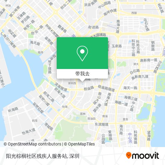 阳光棕榈社区残疾人服务站地图