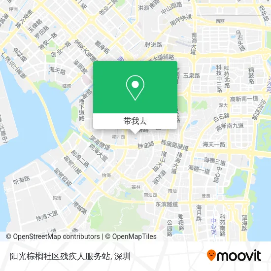 阳光棕榈社区残疾人服务站地图