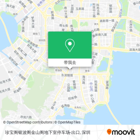 珍宝阁银波阁金山阁地下室停车场-出口地图