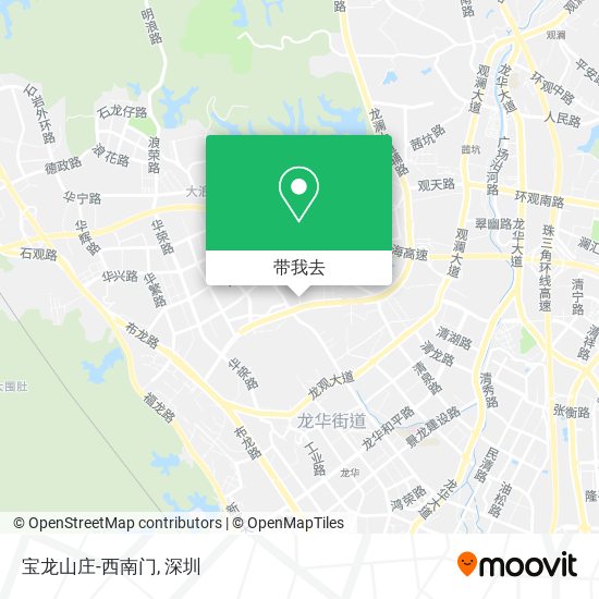 宝龙山庄-西南门地图