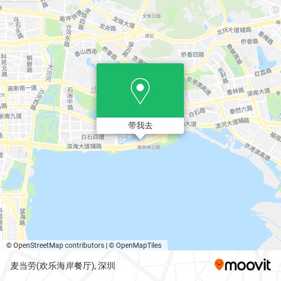 麦当劳(欢乐海岸餐厅)地图