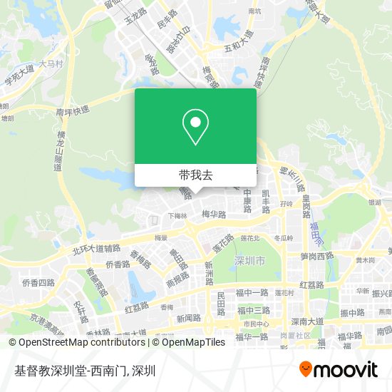 基督教深圳堂-西南门地图