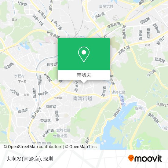 大润发(南岭店)地图
