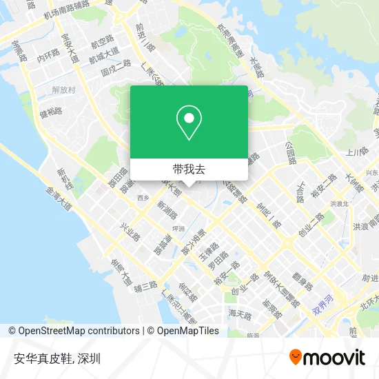 安华真皮鞋地图
