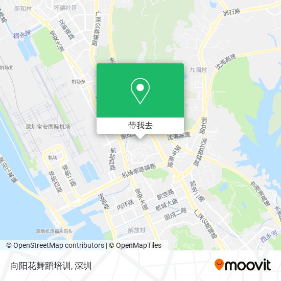 向阳花舞蹈培训地图
