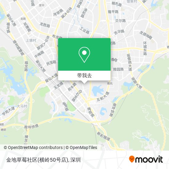 金地草莓社区(横岭50号店)地图