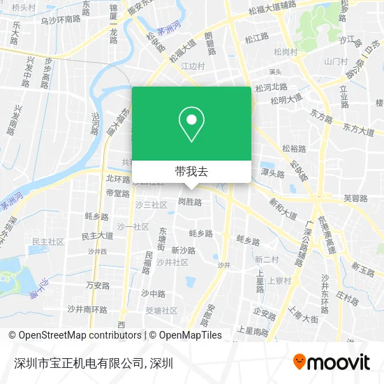 深圳市宝正机电有限公司地图