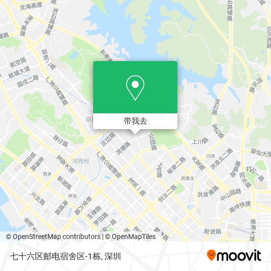 七十六区邮电宿舍区-1栋地图