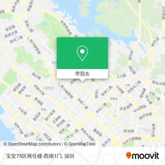 宝安75区商住楼-西南1门地图
