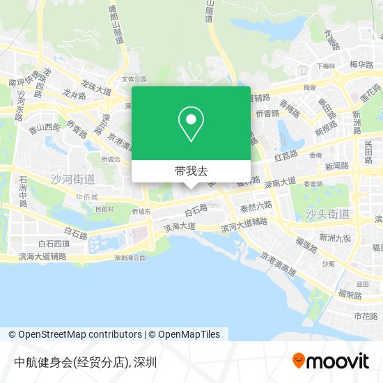 中航健身会(经贸分店)地图