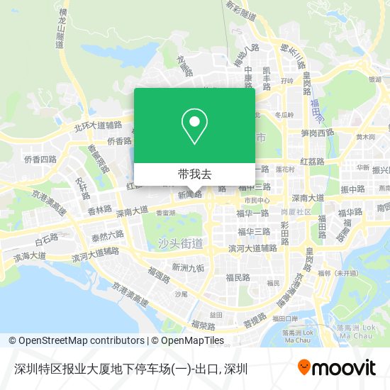 深圳特区报业大厦地下停车场(一)-出口地图