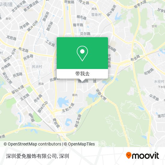 深圳爱免服饰有限公司地图