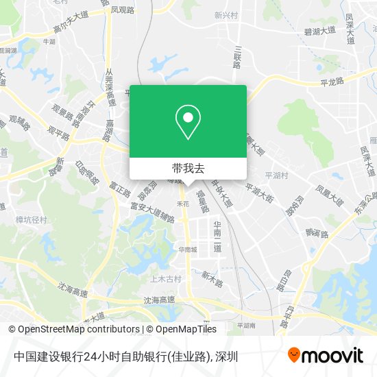 中国建设银行24小时自助银行(佳业路)地图