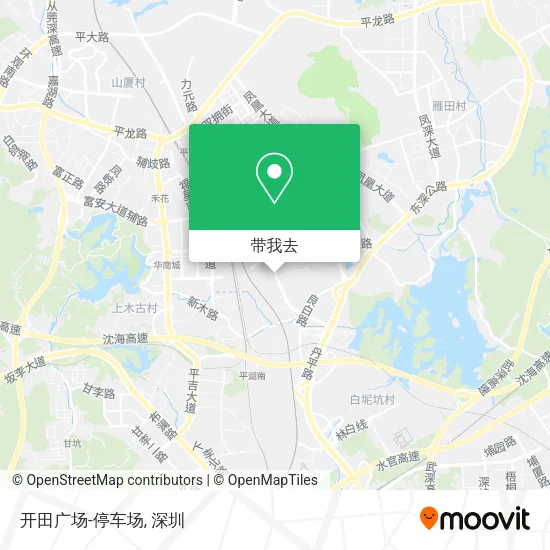 开田广场-停车场地图
