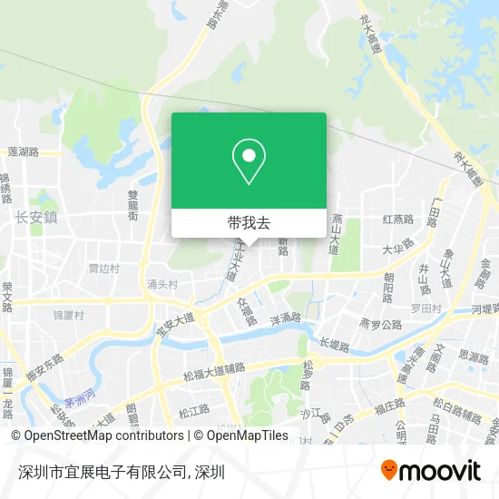 深圳市宜展电子有限公司地图
