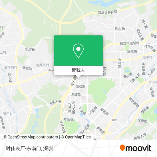 时佳表厂-东南门地图