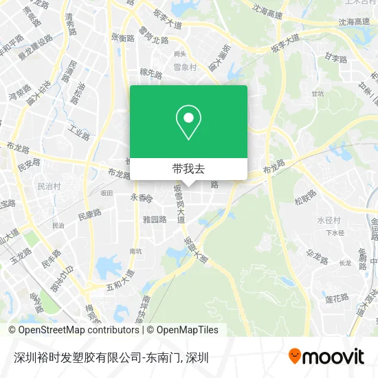 深圳裕时发塑胶有限公司-东南门地图