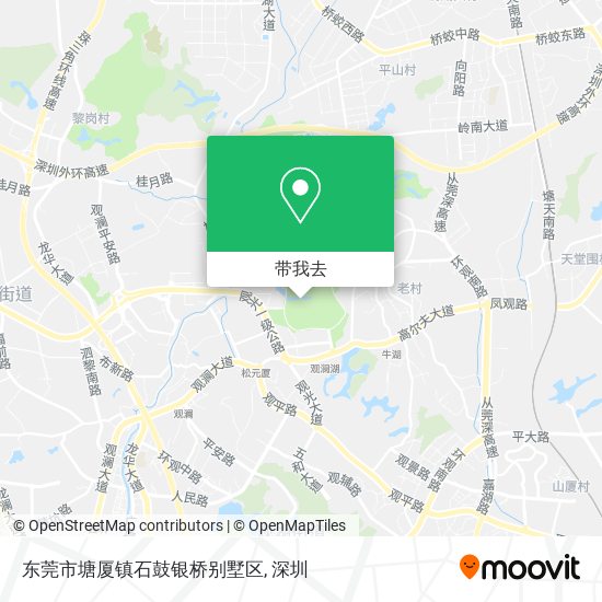 东莞市塘厦镇石鼓银桥别墅区地图