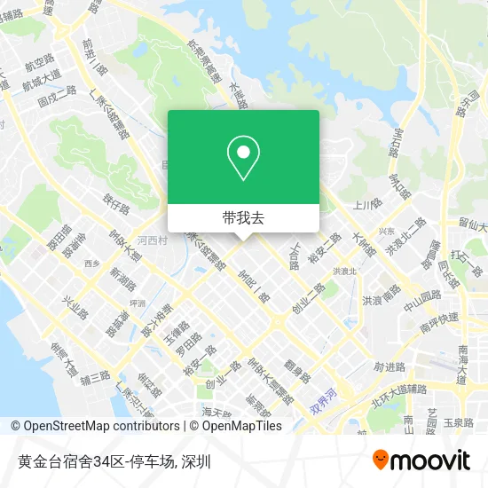 黄金台宿舍34区-停车场地图
