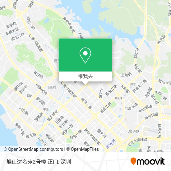 旭仕达名苑2号楼-正门地图
