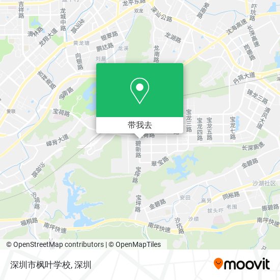 深圳市枫叶学校地图