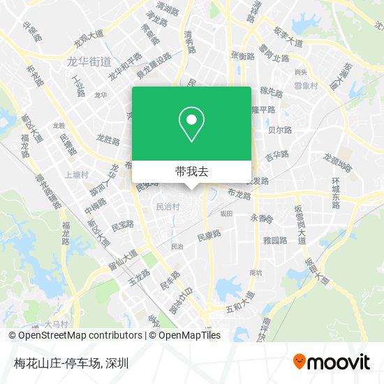 梅花山庄-停车场地图