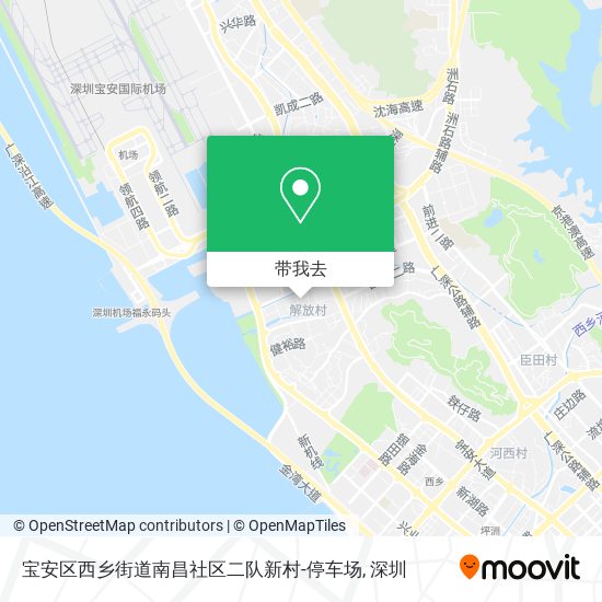 宝安区西乡街道南昌社区二队新村-停车场地图