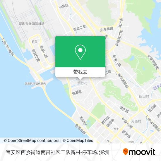 宝安区西乡街道南昌社区二队新村-停车场地图