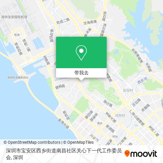 深圳市宝安区西乡街道南昌社区关心下一代工作委员会地图