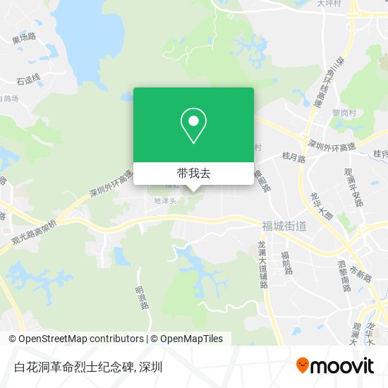 白花洞革命烈士纪念碑地图