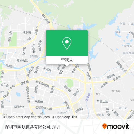 深圳市国顺皮具有限公司地图