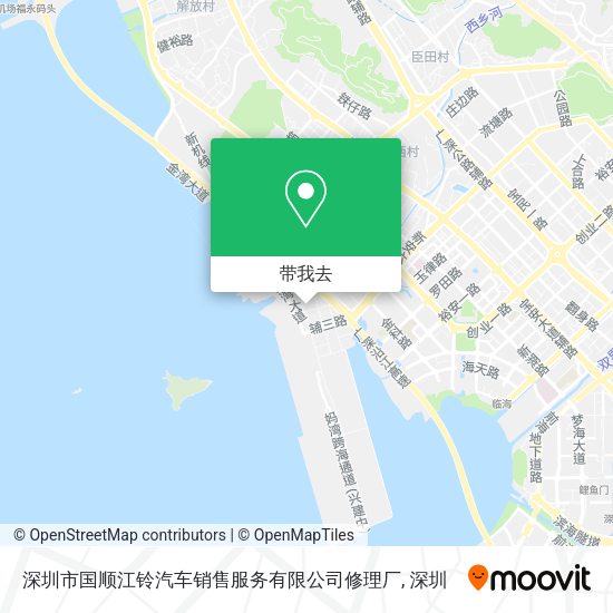 深圳市国顺江铃汽车销售服务有限公司修理厂地图
